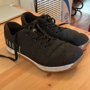 Nobull trainers black white gum